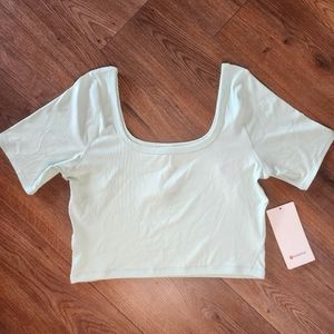 lululemon athletica Light Green Short Sleeve Tee